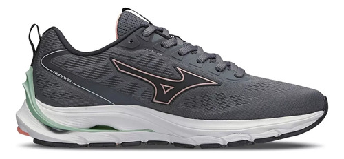 Tênis feminino Mizuno Wave Dynasty 5 cor chumbo/rosa - adulto 34 BR