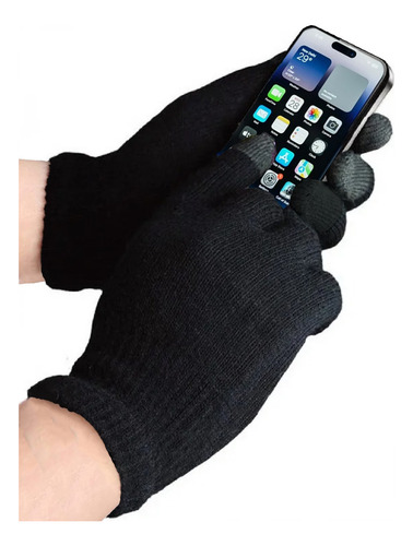 Luva De Lã Touch Screen Celular Tablet iPhone Android Unisex