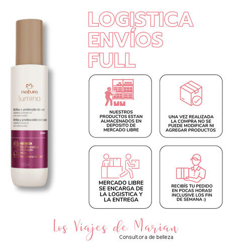 Spray Anti Decoloración Y Brillo Lumina Natura - Lvdm