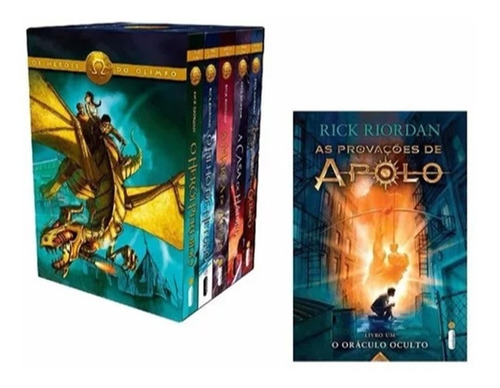 Box Livro Heróis Do Olimpo + O Oráculo Oculto - Rick Riordan