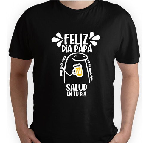 Franela Adultos Personalizada Feliz Dia Papa Salud