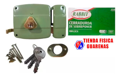 Cerradura De Sobreponer Cilindro Fijo Derecha 