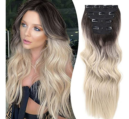 Le Secret 4pcs Clip En Extensiones Largas Thick Hair Lydlk