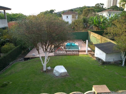Imagem 2 de 24 de Casa Com Piscina, Com 4 Dormitórios À Venda, 400 M² Por R$ 1.600.000 - Morro Nova Cintra - Santos/sp - Ca0301