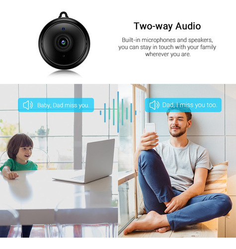 Mini Cámara Espía Wifi Ip Discreta A Través De La Aplicación