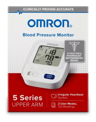 Imagen 2 de 2 de Medidor De Presion Arterial Omron S5 De Brazo