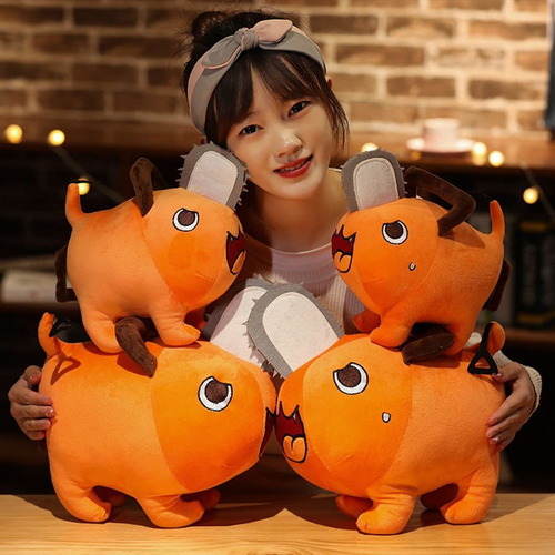 Muñeca de peluche de anime Pochita Chainsaw Man, 25 cm