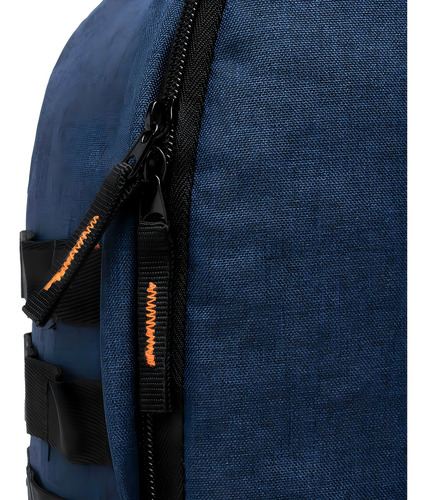 Mochila Casual Hang Loose Executiva Reforçada Cor Laranja Desenho Do Tecido Liso