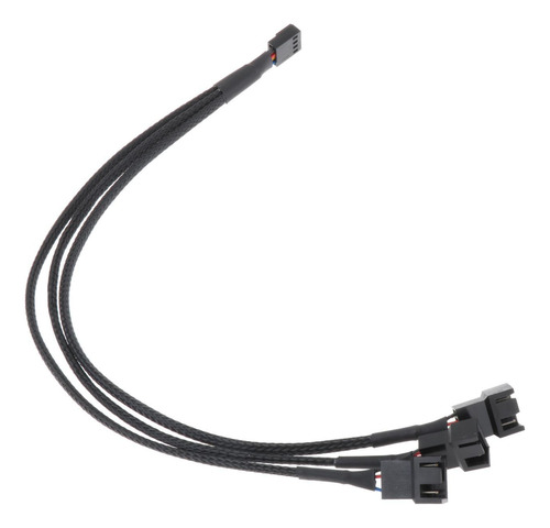 4 Cable Divisor Pwm De 2x4 Pines Negro Ventiladores 4 Piezas