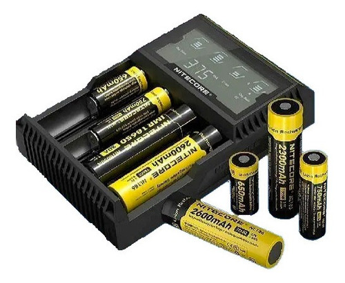 Cargador Smart Nitecore D4 Digital Lcd X4 16 Tipos Baterias