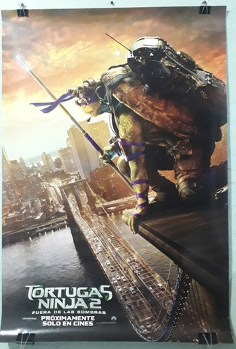 Posters De Cine Las Tortugas Ninja Fuera De Las Sombras (Usado)