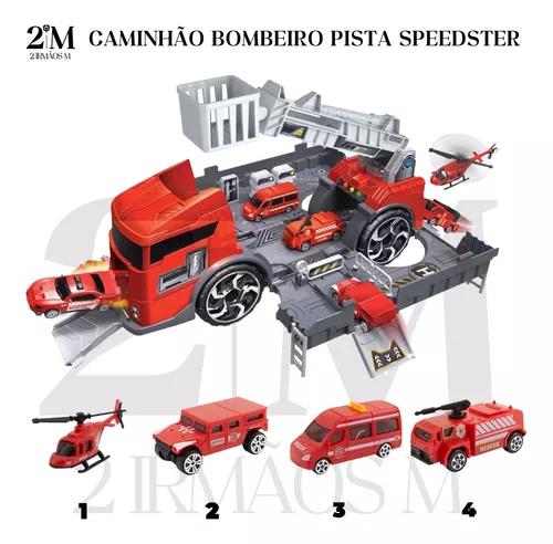 Carrinho De Brinquedo Caminhao Bombeiro 95 Pcs – Polibrinq – Papelaria  Pigmeu