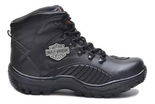 Bota Motociclista Harley Davidson  Couro Motocycle Promoção