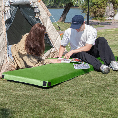 Colchón Viscoelástico Campamento 3 Pulgadas Impermeable Mmg