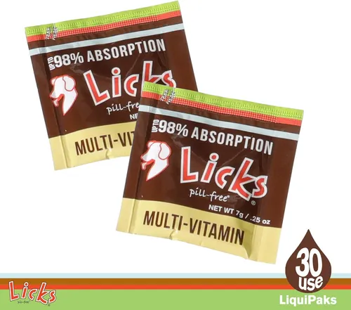 Licks Multivitamínico Perros Vitaminas C D Calcio 30 Usos Pa