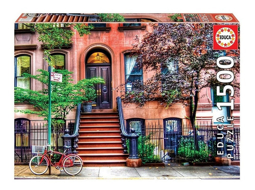Imagen 1 de 5 de Puzzle Rompecabeza 1500 Pzs Greenwich Village Nueva York