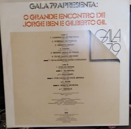 Lp Jorge Ben Gilberto Gil O Grande Encontro De (Usado)