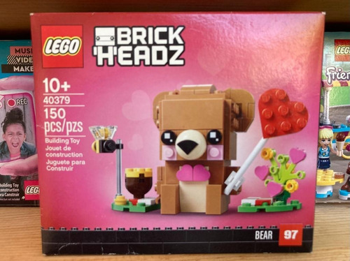 Imagen 2 de 5 de Lego Oso De San Valentín Brickheadz 40379