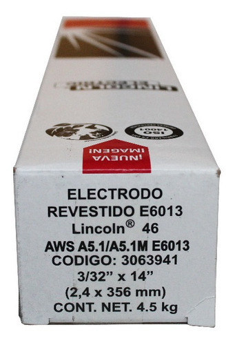 Electrodo Revestido E6013 Lincoln 46 3/32