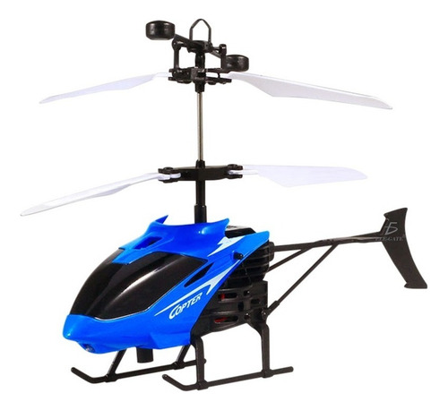 Juguete Dron Helicóptero Control Sensor Recargable Color Azul Ele-Gate