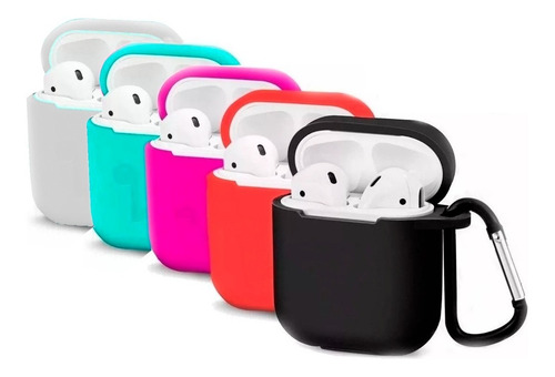 Imagen 1 de 5 de Funda Silicona Para Auriculares AirPods I7 I9 I12 I88 Tws +