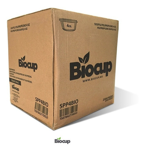 Souffle Polipropileno 4 Oz Biocup C/2000 Pzas