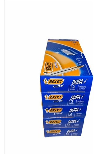 Bic Caja De Pluma Bolígrafo Punto Mediano Color Azul 12 Pzas