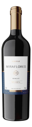 Vinho Amitié Miraflores Reserva Merlot 750 Ml