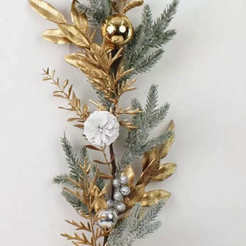 Para Corona Navidad Para Puerta Principal, Corona Dorada