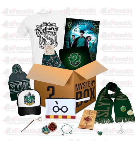 Mistery Box Harry Potter Hogwarts Casa Slytherin