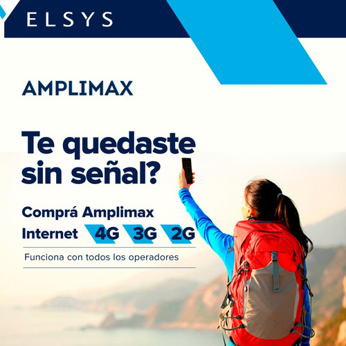 Imagen 2 de 5 de Amplificador Wifi Larga Distanciaamplimax Elsys 4g Lte