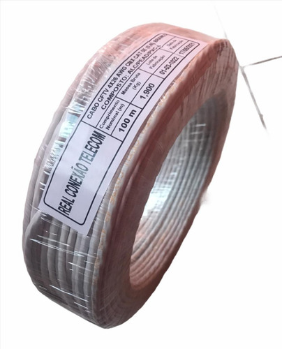 Imagem 5 de 7 de Cabo De Rede Cat5e Rolo 100m Rede/cftv ( Branco )