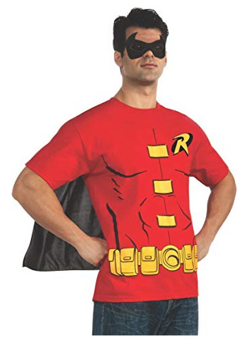 Rubie S Costume Dc Comics Men S Robin T Shirt Cape And ...