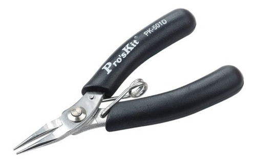 Imagen 1 de 3 de Pinza De Punta Micro Redonda Proskit 1pk-501d 120mm Precisión