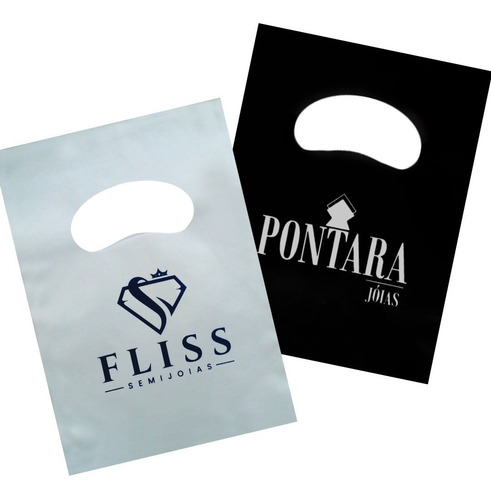 Sacola Plástica Personalizada 16x22 (0,12) Promoção 250 Unid