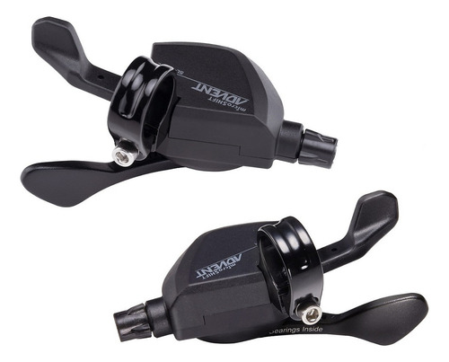 Par de manetas de doble cambio Microshift Advent 2x9v