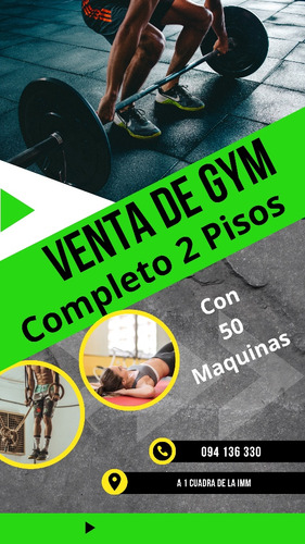 Inversionistas Venta De Llave De Gym 2 Pisos Equipado A Full