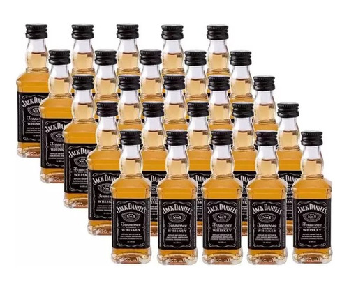 Pack Miniatura Jack Daniels Old N°7 50ml X25 Unidades | Usa