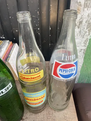 Botella Antigua Gaseosa Pepsi Lux Colombiana Coca Cola (Usado)