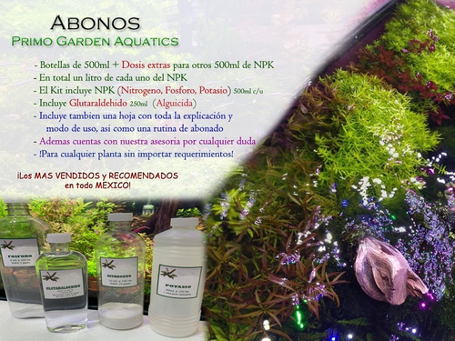 Kit Abonos Plantas Primo Garden Aquatics Acuarios Plantados