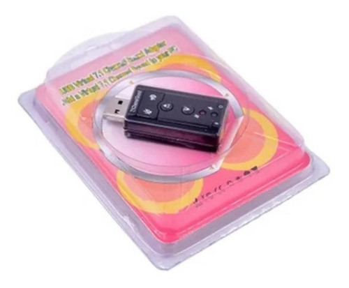 Imagen 2 de 5 de Tarjeta Sonido 7.1 Usb Externa Somos Tienda Física