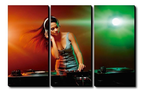 Cuadro Mujer Dj 90 Cm X 60 Cm