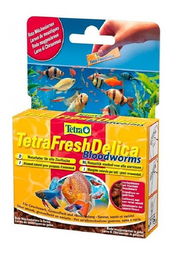 Petisco De Larvas P Peixes Tetra Fresh Delica Bloodworms 48g