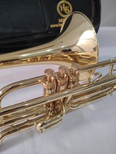 Trombone Curto Hs Musical S761 C/gatilho - Novo