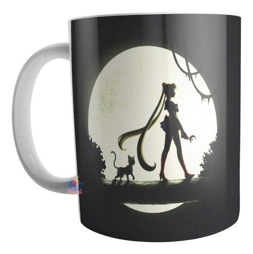 Taza Sailor Moon Manga Usagi Minako Senshi Ceram Anime Mod10