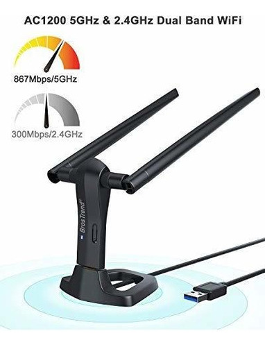 Adaptador Red Brostrend 1200mbps Linux Adaptador Wifi Usb Pa
