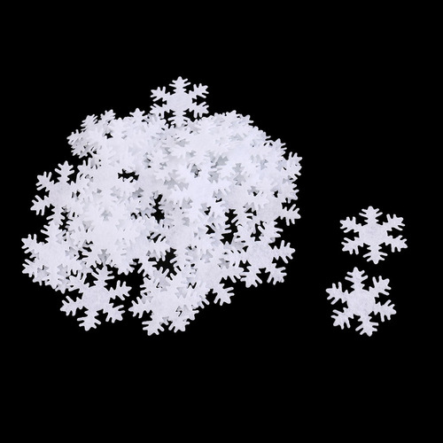 50 Piezas Adonros Copo De Nieve De Navidad No Tejida De Tela