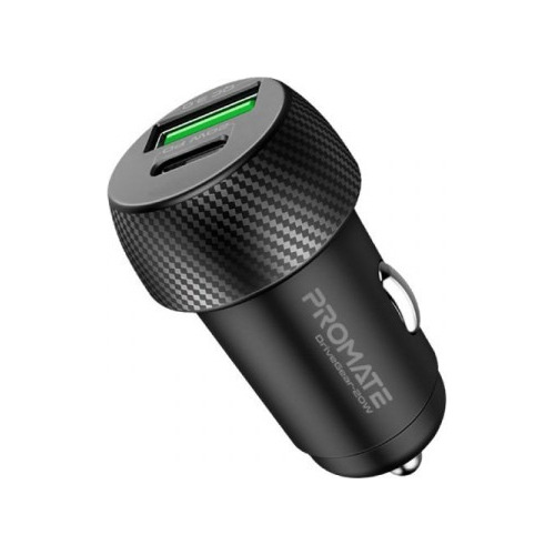 Cargador Usb Usb-c Auto Promate Drivegear-20w Negro Diginet