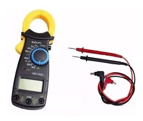 Imagem 3 de 4 de Alicate Digital Amperimetro Profissional Md-y400 + 2 Pilhas
