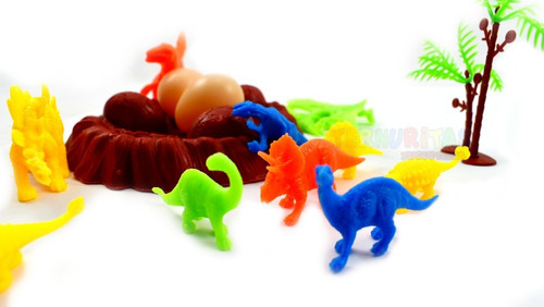 Set Dinosaurios De Juguete Muñeco Infantil Dino Huevos Ep 